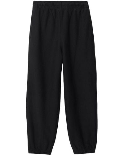 Burberry Equestrian Knight Elasticated-waist Track Trousers - Black