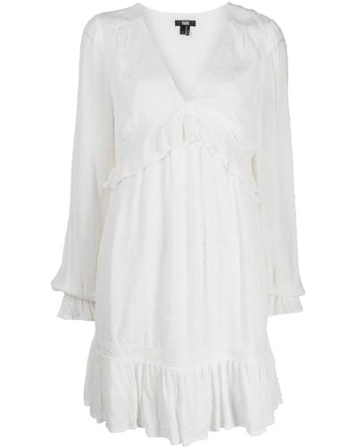 PAIGE Odelise Ruffle-trim Dress - White