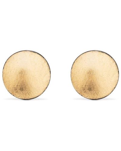 Monies Large Circle-stud Earrings - Natural