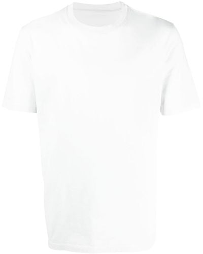 Maison Margiela Camiseta con cuello redondo - Blanco