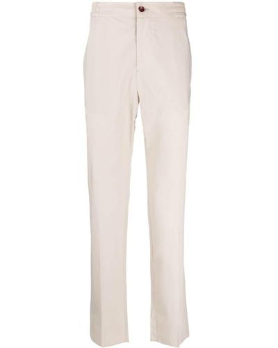 Etro Pantalon palazzo en coton à plis creux - Blanc