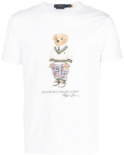 Polo Ralph Lauren Plus Size T-shirt Met Labelprint - Wit