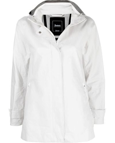 Herno Linen Hooded Jacket - Gray