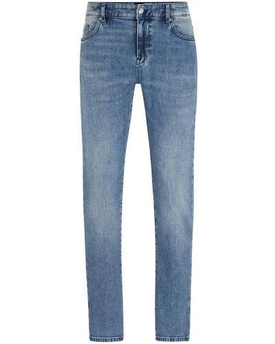 BOSS Slim-fit Cotton Jeans - Blue