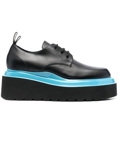 3Juin Platform Lace-up Shoes - Black