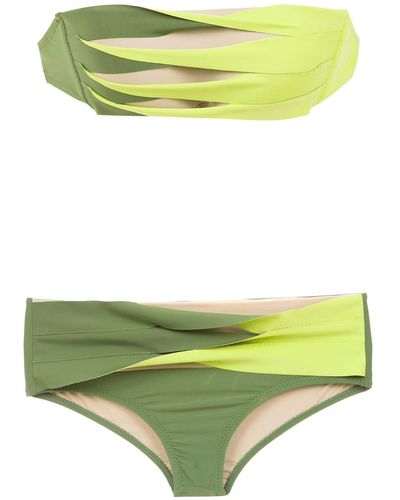 Amir Slama Bikini Met Vlakken - Groen
