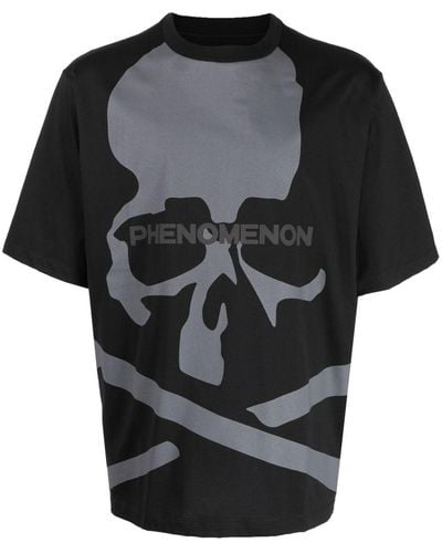 MASTERMIND WORLD T-shirt à imprimé tête de mort - Noir