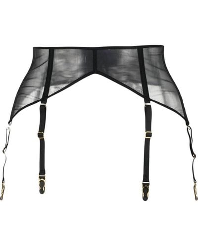 Maison Close Transparenter Strumpfhalter - Schwarz