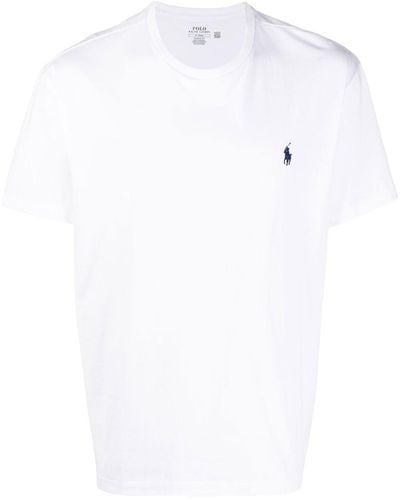 Polo Ralph Lauren Custom-Slim-Fit T-Shirt mit Tasche - Weiß