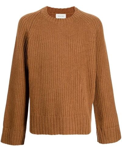 BED j.w. FORD Crew-neck Jumper - Brown