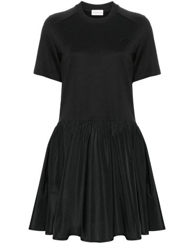 Moncler Flared T-shirt Dress - Black