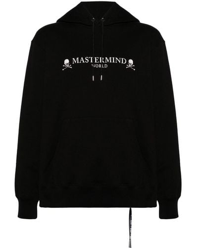 Mastermind Japan スカルプリント パーカー - ブラック