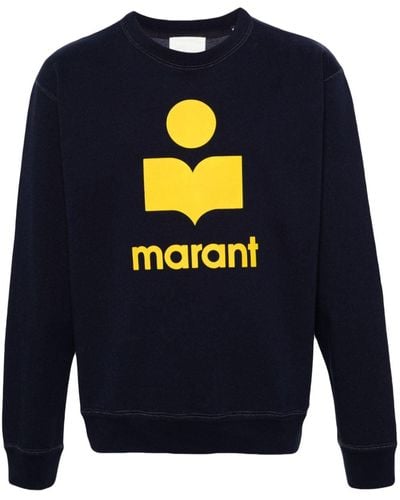 Isabel Marant Mikoy Logo-flocked Sweatshirt - Blue
