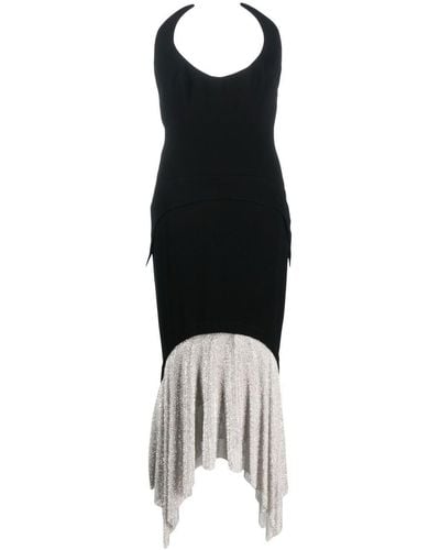 Jean Louis Sabaji Crystal-skirt Sleeveless Maxi Dress - Black