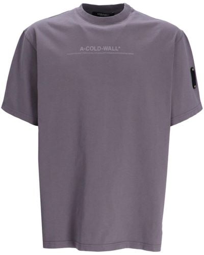 A_COLD_WALL* Discourse Cotton T-shirt - Purple