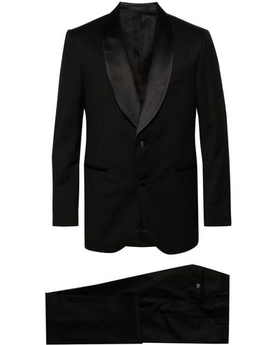 Corneliani ウール シングルスーツ - ブラック