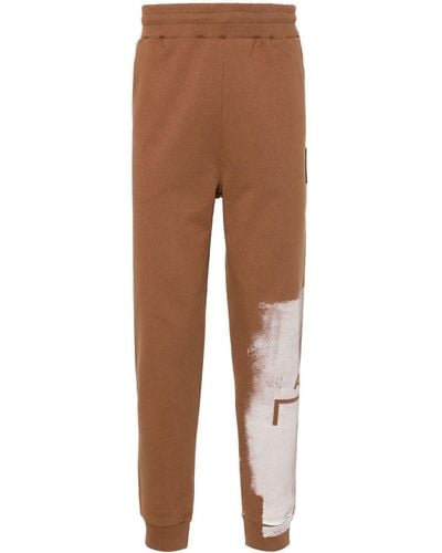 A_COLD_WALL* Brushstroke Cotton Track Trousers - Brown