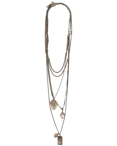 Ann Demeulemeester Multiple Chain Necklace - Metallic