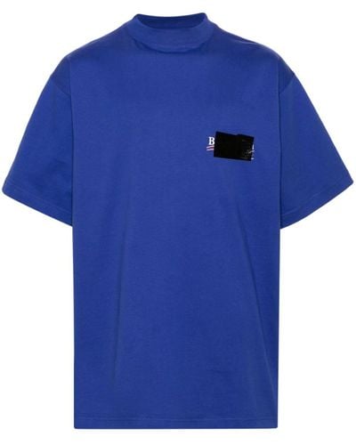 Balenciaga T-shirt à imprimé Gaffer Political Campaign - Bleu
