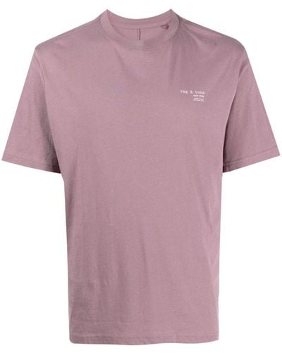 Rag & Bone 425 Logo-print Cotton T-shirt - Pink