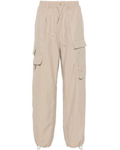 Y-3 Crinkled Cargo Trousers - Natural