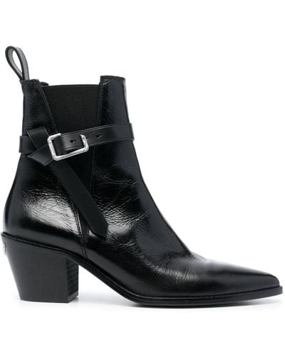 Zadig & Voltaire Tyler Cecilia 65mm Leather Boots - Black
