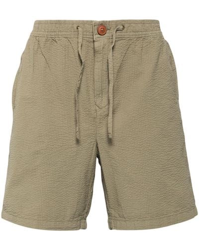 Barbour Melbury Cotton Seersucker Shorts - Natural