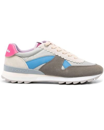 Bimba Y Lola Colour-block Panelled Trainers - White