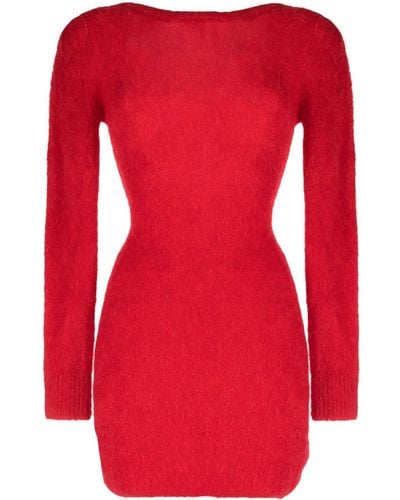 Ba&sh Tunia Brushed Minidress - Red