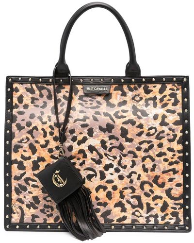 Just Cavalli Cheetah-print Tote Bag - Black