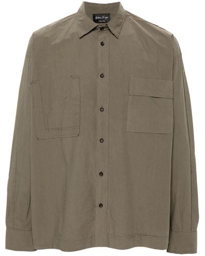 Andrea Ya'aqov Button-up Cotton Shirt - Green