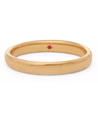 Annoushka 18kt Yellow Gold 3mm Ruby Wedding Band Ring - Metallic