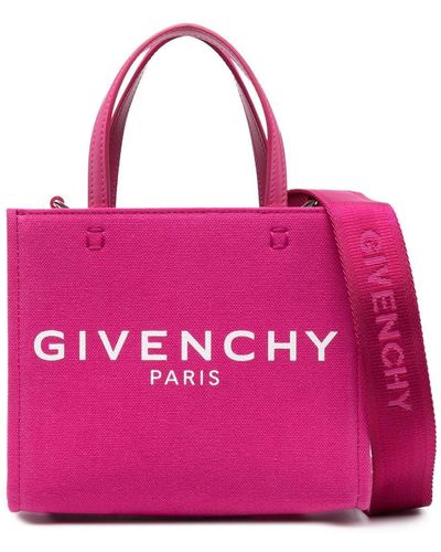 Givenchy Shopper G-Tote Mini aus Canvas - Pink
