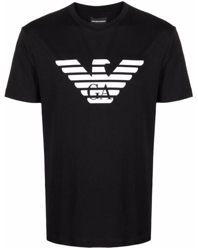 Emporio Armani T-shirt maglia maniche corte girocollo uomo - Nero