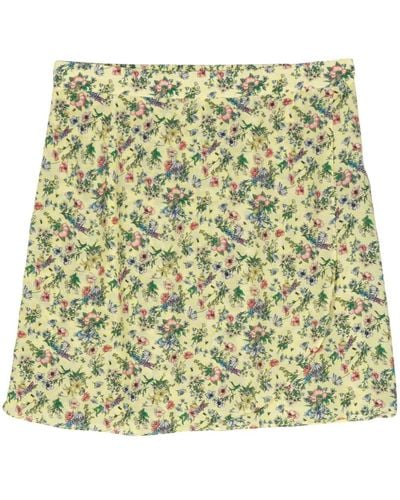 Zadig & Voltaire Joseline Floral-print Mini Skirt - Metallic