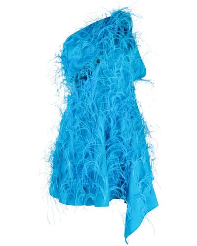 Cult Gaia Eliana Feather Dress - Blue