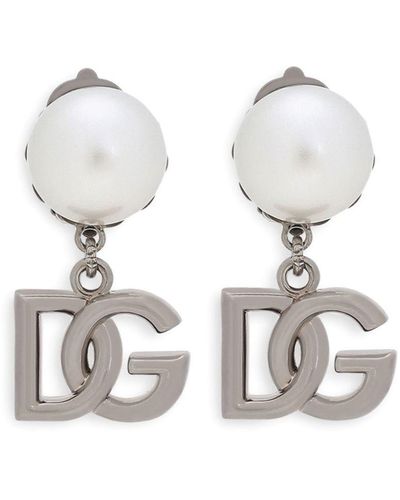 Dolce & Gabbana Dg イヤリング - ホワイト