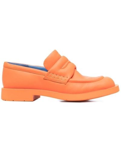 Camper 1978 Square-toe Leather Loafers - Orange