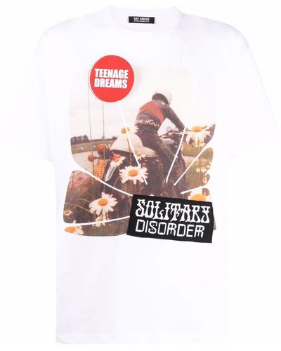 Raf Simons Solitary Disorder Tシャツ - ホワイト