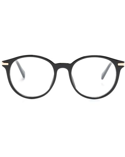 Love Moschino ラウンド眼鏡フレーム - ブラック