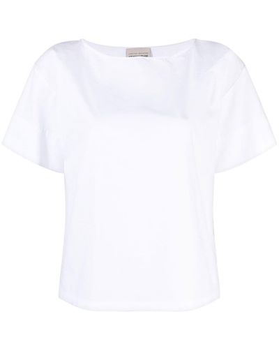 Semicouture サイドスリット Tシャツ - ホワイト