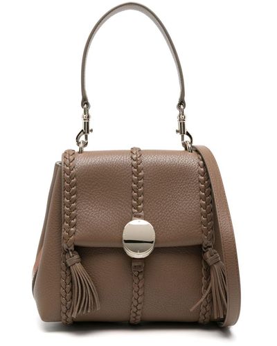 Chloé Small Penelope Shoulder Bag - Brown