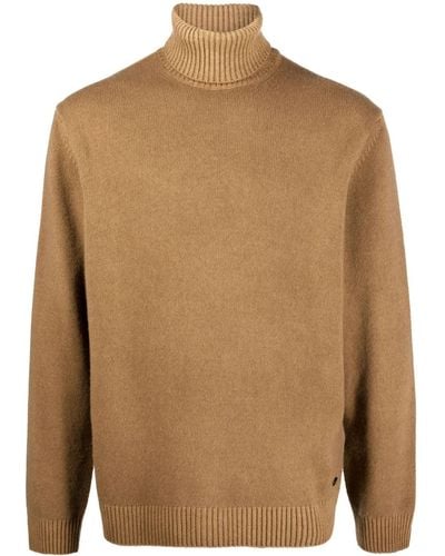 Woolrich Roll-neck Wool Sweater - Brown