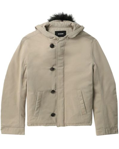 we11done Button-up Padded Jacket - Natural