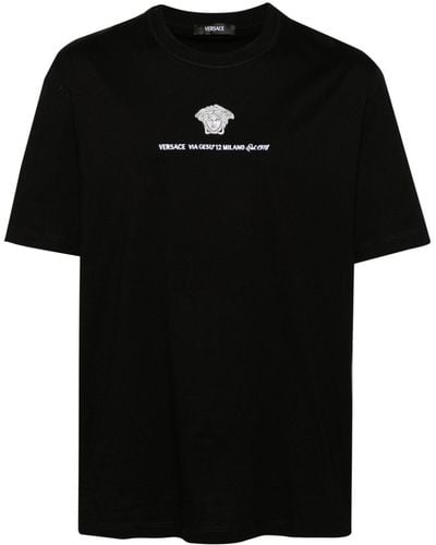 Versace Medusa Milano T-Shirt - Schwarz