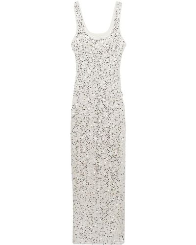 Jonathan Simkhai Dione Sequin-embellished Gown - White