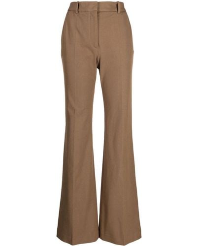 JOSEPH Klassische High-Waist-Hose - Braun