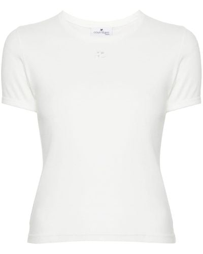 Courreges Reedition Contrast T-Shirt - Weiß