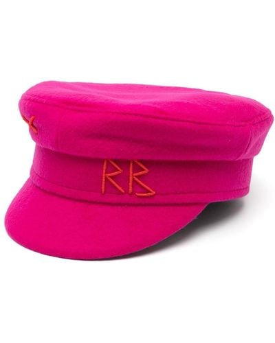 Ruslan Baginskiy Logo-embroidered Beret - Pink