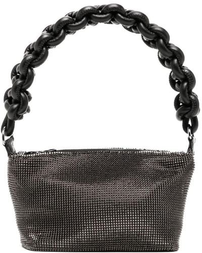 Kara Stud-embellished Chain Mini Bag - Black